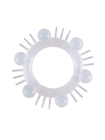 Эластичное эрекционное кольцо с шипиками и шариками